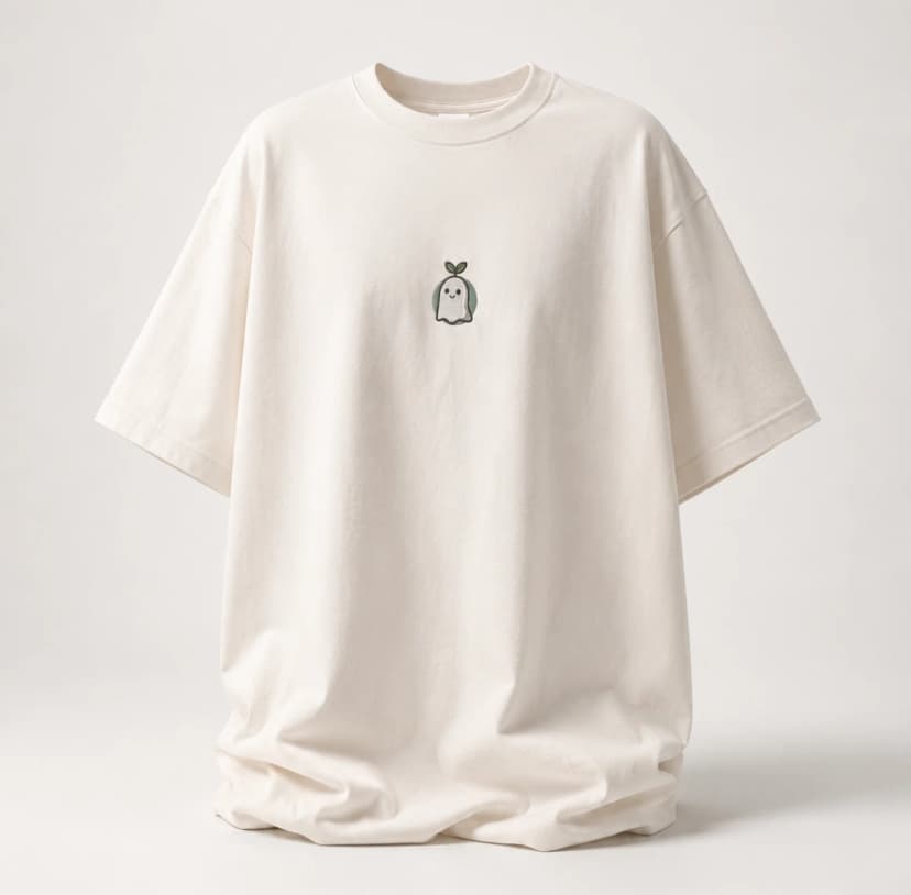 T-shirt Booo! Blanc